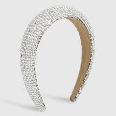 Luxury rhinestone diamond padded headband