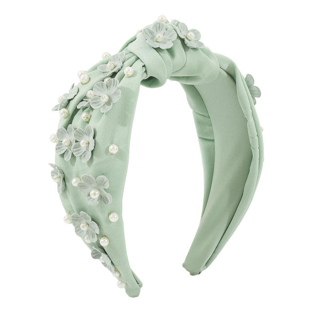 Summer design candy color flower knotted headband