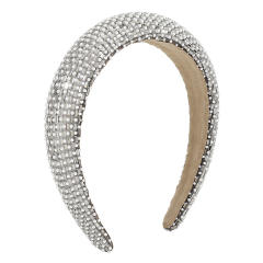 Luxury rhinestone diamond padded headband
