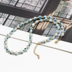 Classic evil eye beaded necklace