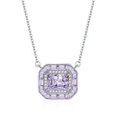 Luxury color cubic zircon copper choker necklace