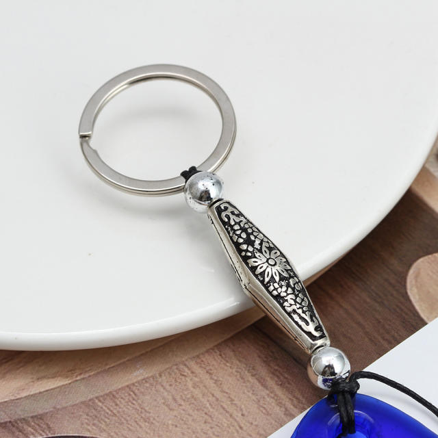 Blue eye alloy keychain