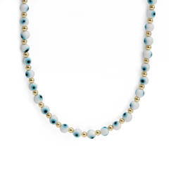 Classic evil eye beaded necklace