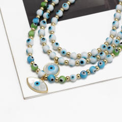 Classic evil eye beaded necklace