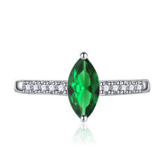 WISH oval cut cubic zircon copper adjustable rings