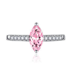 WISH oval cut cubic zircon copper adjustable rings
