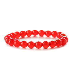 Hot sale easy match colorful natural stone bead bracelet