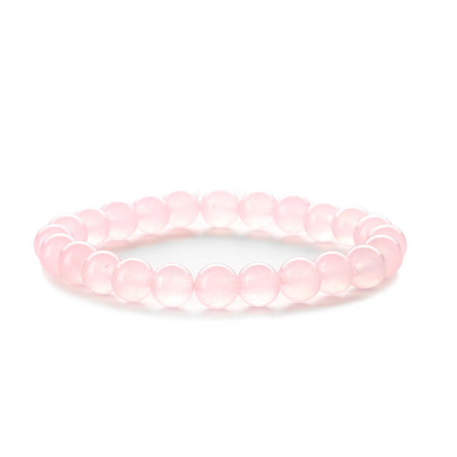 Hot sale easy match colorful natural stone bead bracelet