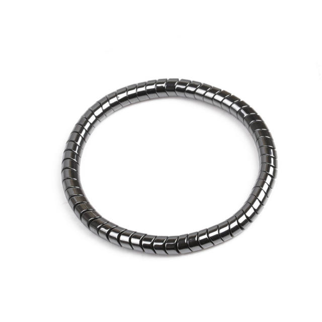 Occident fashion black color natural stone bead bracelet