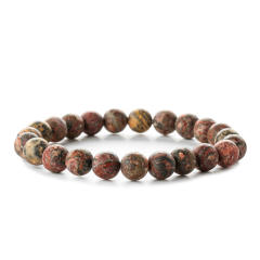 Hot sale easy match colorful natural stone bead bracelet