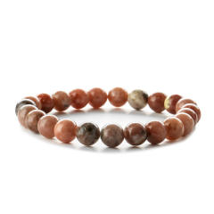 Hot sale easy match colorful natural stone bead bracelet