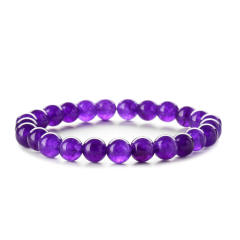 Hot sale easy match colorful natural stone bead bracelet