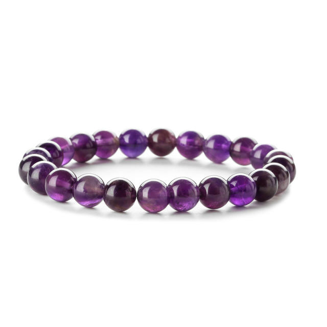 Hot sale easy match colorful natural stone bead bracelet