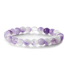 Hot sale easy match colorful natural stone bead bracelet