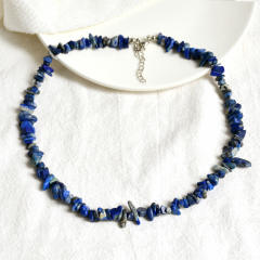 Summer beach design irregular shape crystal beads choker necklace