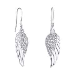 Hot sale locket angel wing color rhinestone mother's day necklace