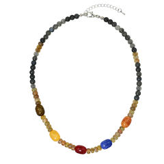 Personality natural crystal bead necklace