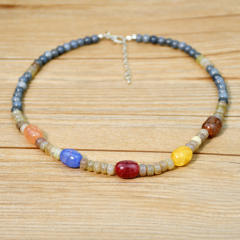 Personality natural crystal bead necklace