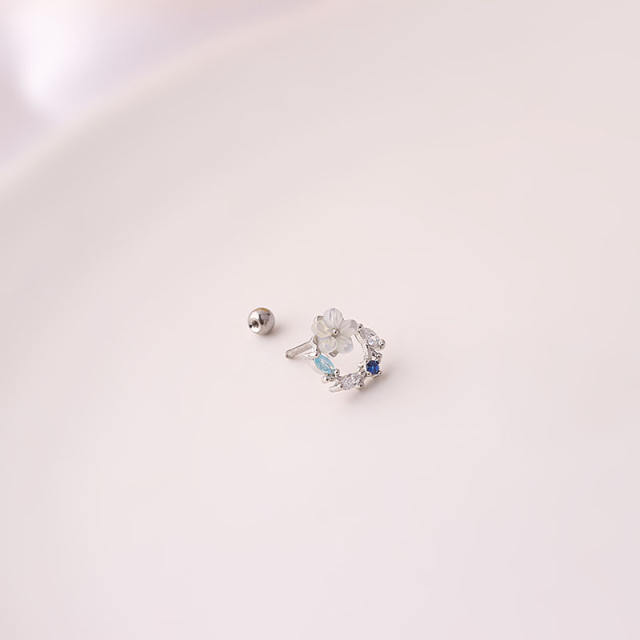 Sumer design colorful rhinestone cartilage earrings(1pcs price)