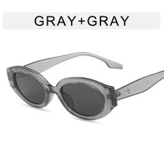 Easy match oval shape sunglasses