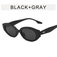Easy match oval shape sunglasses