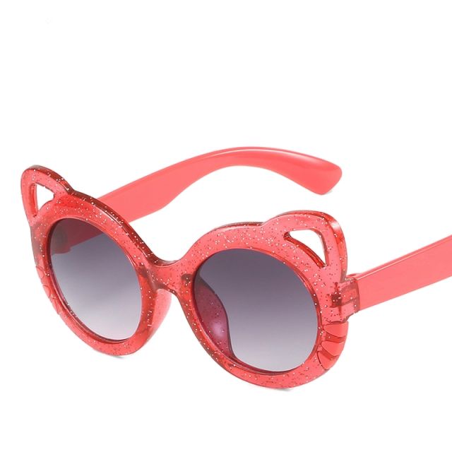 Sweet cat design beach sunglasses for kids