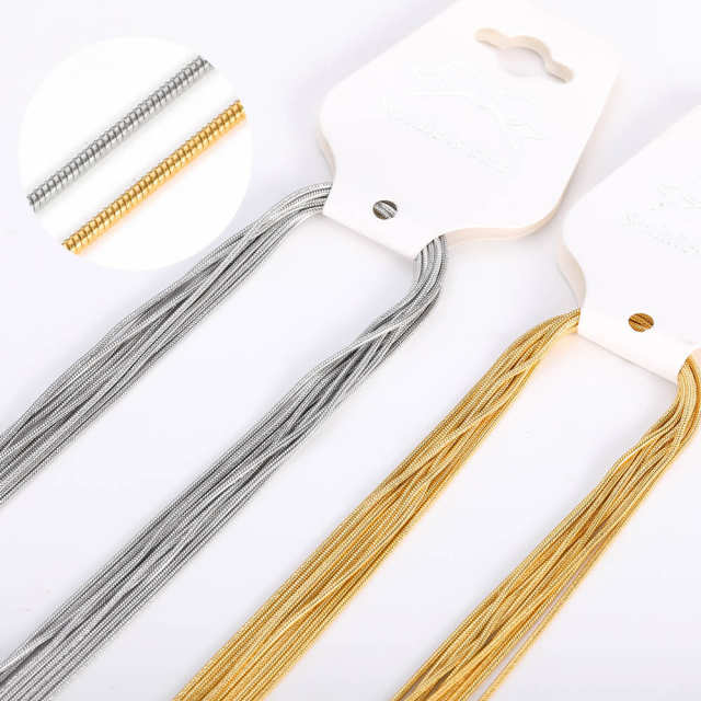 18K real gold plated basic stainless steel necklace chain