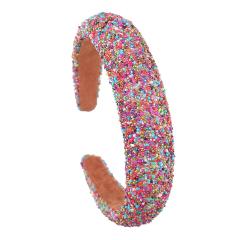 Occident fashion party gliter padded headband