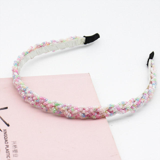 New design bead braid headband