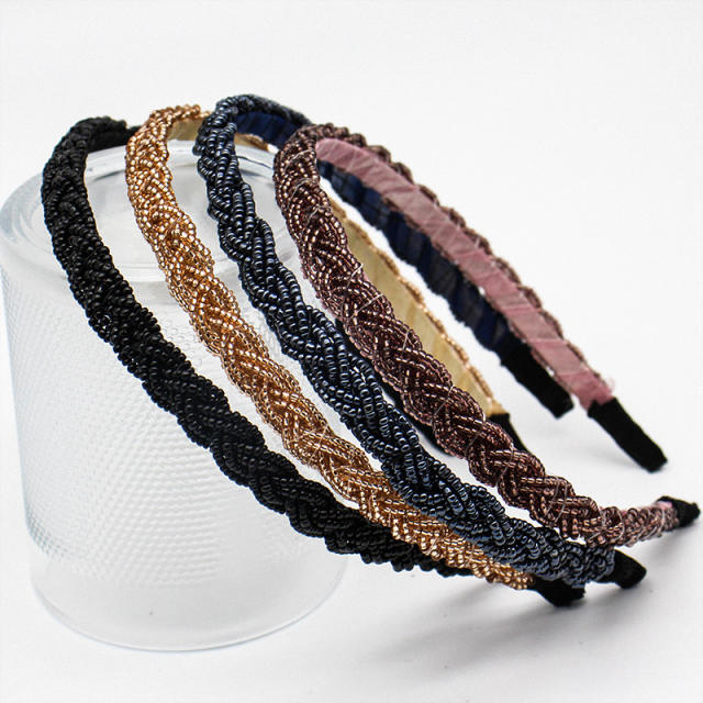 New design bead braid headband