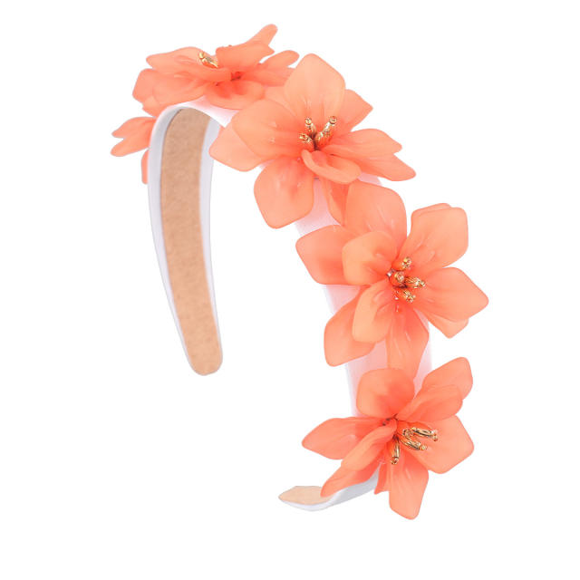 Spring design resin flower headband