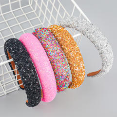 Occident fashion party gliter padded headband