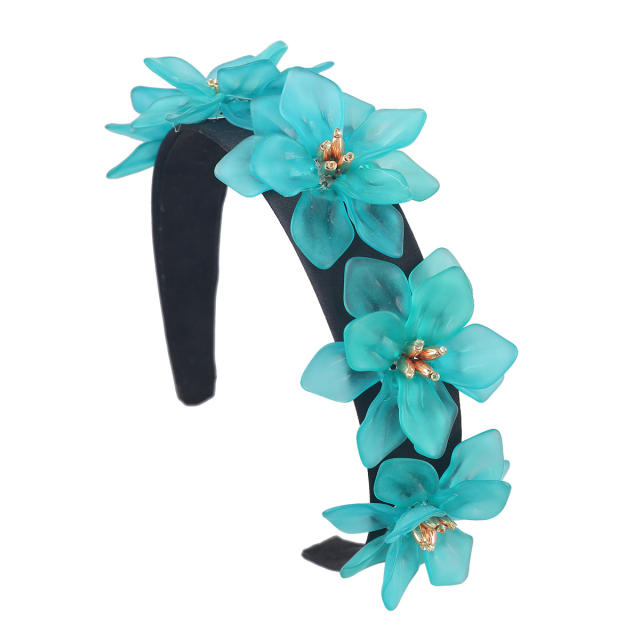 Spring design resin flower headband