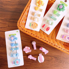 5pcs cute cartoon hair clips set for kids