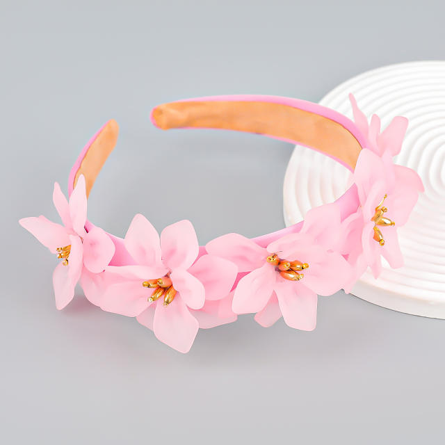 Spring design resin flower headband