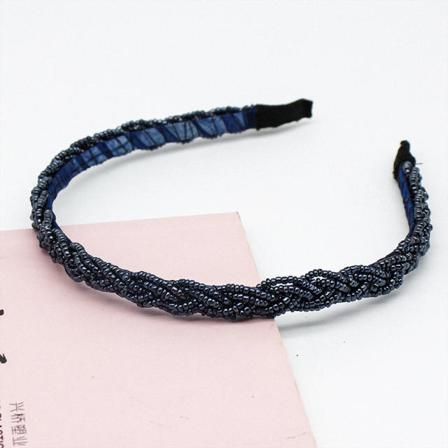 New design bead braid headband