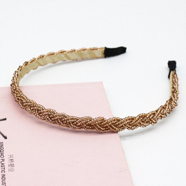 New design bead braid headband