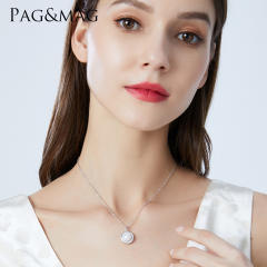925 sterling silver water pearl one pearl necklace