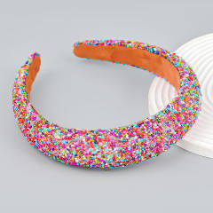 Occident fashion party gliter padded headband