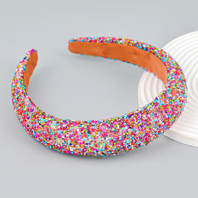 Occident fashion party gliter padded headband