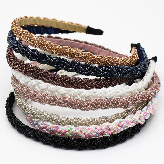 New design bead braid headband