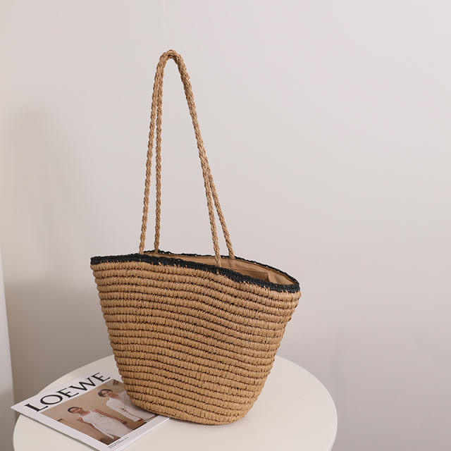 New design large capacity straw tote bag