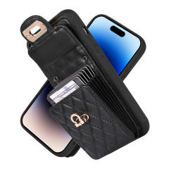 Hot sale plain color quilted mini phone bag