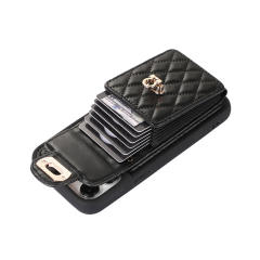 Hot sale plain color quilted mini phone bag