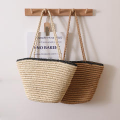 New design large capacity straw tote bag