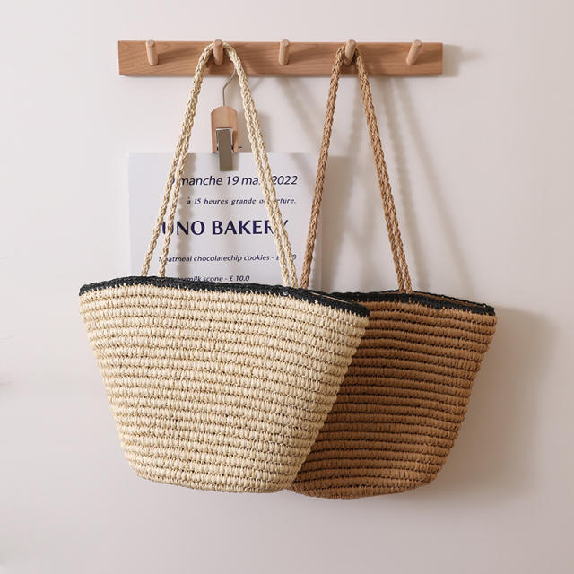 New design large capacity straw tote bag