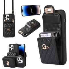 Hot sale plain color quilted mini phone bag