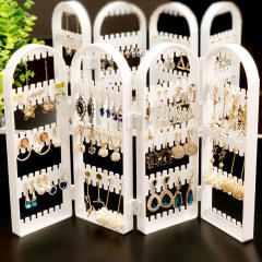 Creative plastic earrings display
