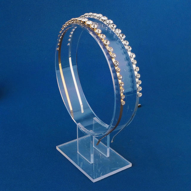Elegant cubic zircon dainty headband set