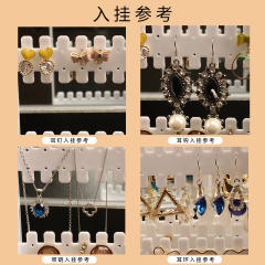 Creative plastic earrings display